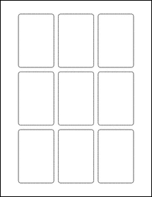 Sheet of 2" x 3"  labels