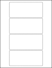 Sheet of 5.5" x 2.5"  labels