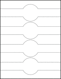  8.5 x 2.375 Soap Band Labels - Permanent, White Matte