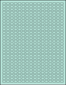 Sheet of 0.375" x 0.25" Pastel Green labels