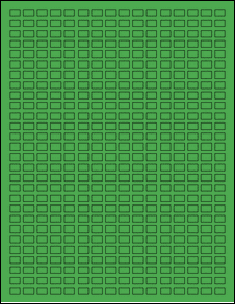 Sheet of 0.375" x 0.25" True Green labels