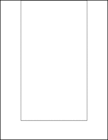 Sheet of 5.25" x 9.5"  labels