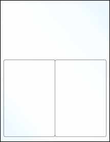 Sheet of 4" x 6" Clear Gloss Inkjet labels