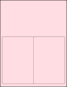 Sheet of 4" x 6" Pastel Pink labels