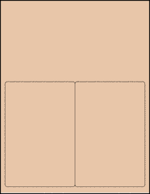 Sheet of 4" x 6" Light Tan labels