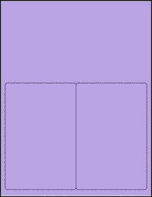 Sheet of 4" x 6" True Purple labels