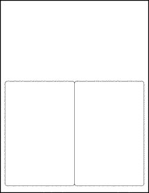 Sheet of 4" x 6" Aggressive White Matte labels