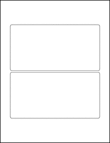 Sheet of 6.975" x 3.562" Blockout labels