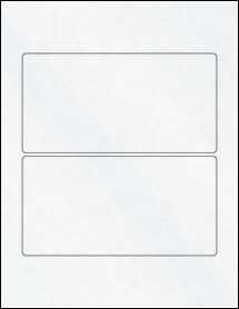 Sheet of 6.975" x 3.562" Clear Matte Inkjet labels