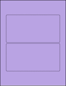 Sheet of 6.975" x 3.562" True Purple labels