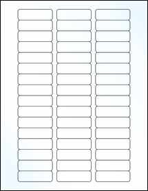 Sheet of 2" x 0.625" Clear Gloss Laser labels