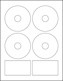 3.5" Circle Blank Label Template - PDF - OL1178