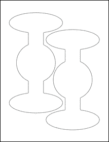 Sheet of 4.2008" x 7.8204"  labels