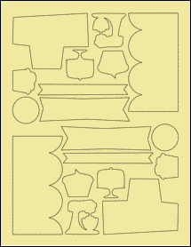 Sheet of 0" x 0" Pastel Yellow labels