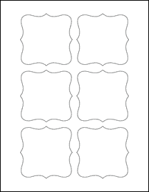 Sheet of 3" x 3" Blockout labels