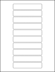 4.5" x 0.875" Blank Label Template - PDF - OL1243