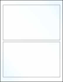 Sheet of 7.75" x 4.75" Clear Gloss Laser labels