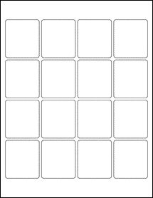 Sheet of 1.9" x 2.125"  labels
