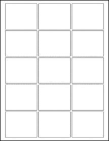 Sheet of 2.4999" x 1.999"  labels