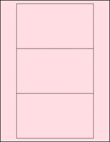 Sheet of 6" x 3.5" Pastel Pink labels