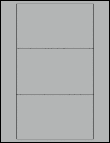 Sheet of 6" x 3.5" True Gray labels