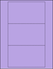 Sheet of 6" x 3.5" True Purple labels