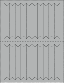 Sheet of 0.75" x 4.75" True Gray labels