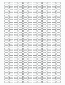 Sheet of 0.5" x 0.25"  labels