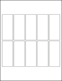 Sheet of 1.5" x 3.5"  labels