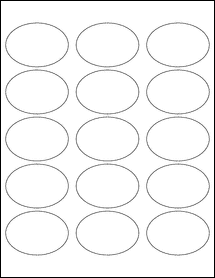Sheet of 2.5" x 1.75"  labels