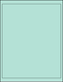 Sheet of 8" x 10" Pastel Green labels