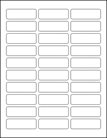 Sheet of 2.4" x 0.8"  labels