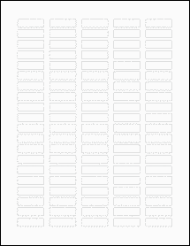 Sheet of 1.19" x 0.363"  labels