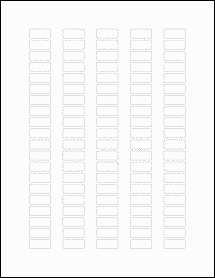 Sheet of 0.851" x 0.363" Blockout labels