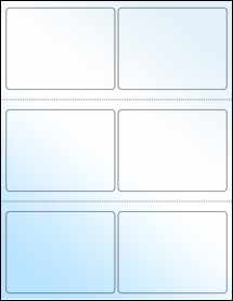 Sheet of 4" x 3" White Gloss Inkjet labels