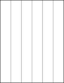 Sheet of 1.41666" x 11"  labels