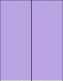Sheet of 1.41666" x 11" True Purple labels