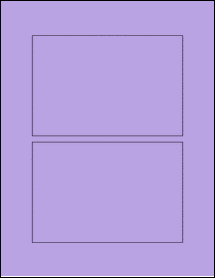 Sheet of 6" x 4" True Purple labels