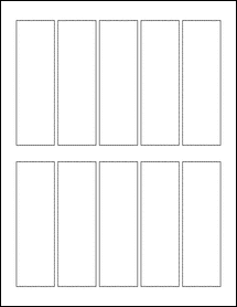 Sheet of 1.3785" x 4.5"  labels