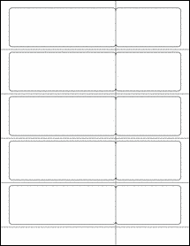 Sheet of 7.75" x 1.75"  labels