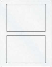 Sheet of 6.5" x 4.5" Clear Matte Inkjet labels