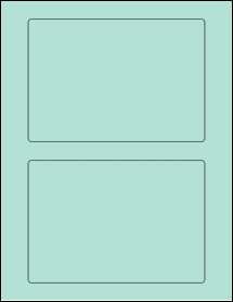 Sheet of 6.5" x 4.5" Pastel Green labels