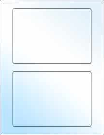 Sheet of 6.5" x 4.5" White Gloss Laser labels
