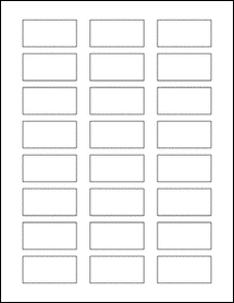 Sheet of 1.9685" x 0.9843"  labels