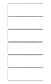 Sheet of 5.94" x 2"  labels