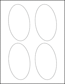 Sheet of 2.8239" x 4.8194" Blockout labels