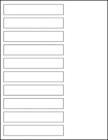 Sheet of 4.75" x 0.8125"  labels