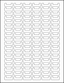 Sheet of 1.125" x 0.45"  labels