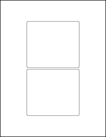 Sheet of 4.25" x 3.75"  labels