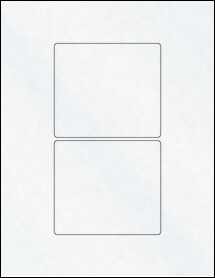 Sheet of 4.25" x 3.75" Clear Matte Inkjet labels